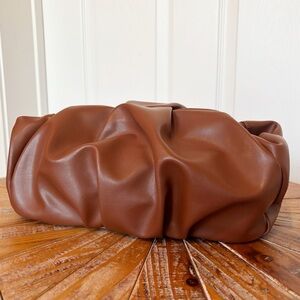 NWOT ASOS Brown Faux Leather Clutch